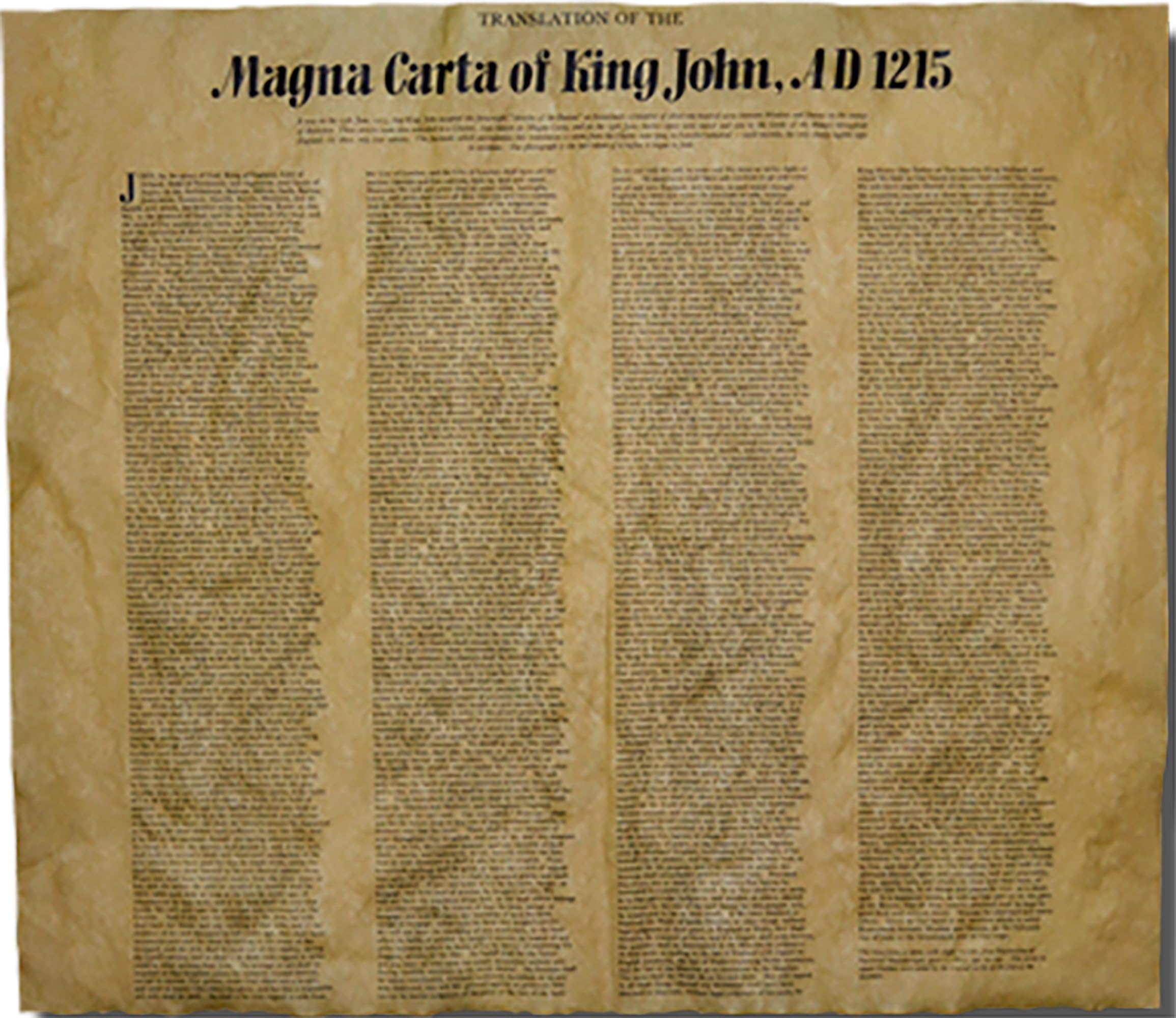 Authentification et découverte de la Magna Carta