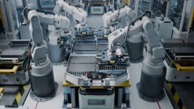 Lithium-ion,Ev,Battery,Pack,Assembly,Process.,Electric,Car,Manufacturing,Inside
