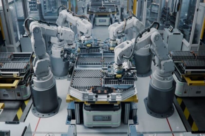 Lithium-ion,Ev,Battery,Pack,Assembly,Process.,Electric,Car,Manufacturing,Inside