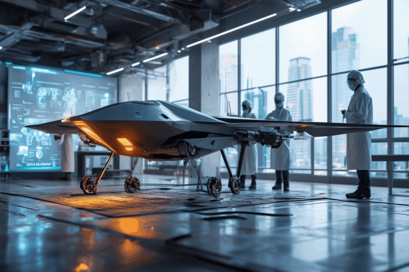 une puissante batterie de drone